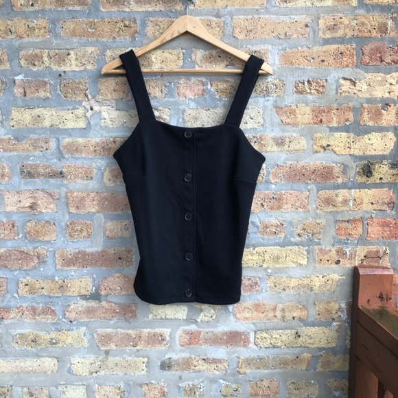 NWT - Textured Button Tank Top - Picture 2 of 4